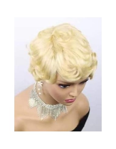 Perruque blonde 100% cheveux humain 613