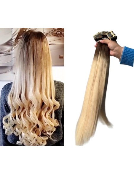 Extension adhésive blond  haut de gamme